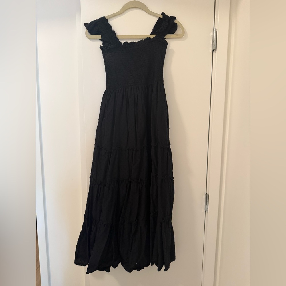 CAARA black nap dress, L - Picture 4 of 4